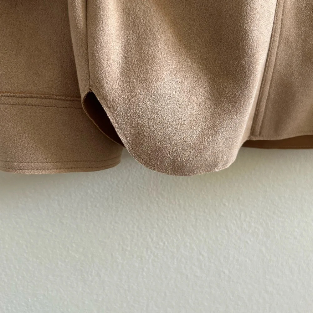 Jules Kae Hannah Beige Oversized Shacket Jacket Size XS - Picture 6 of 12